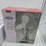 12-VOLT Metal Fan By Roadpro, Chrome Finish For Camping Truck Cab Speed. Fixed Price $24.99.