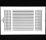 10"W X 4"H 3-WAY Flat Stamped Face Steel Supply Diffuser Vent Duct Cover .... Fixed Price $27.51.
