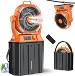 Misting Fan With Portable 6L Bucket For Outdoor Patios, 20000MAH Rechargeable.... Fixed Price $59.68.