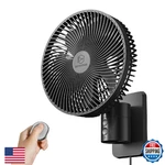 Lemoistar 8 Inch Small Wall Mounted Rv Fan With Remote Control, 90 Oscillating,. Fixed Price $68.58.