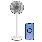 Ofuzzi Breeze 10 Smart Pedestal Fan, 39'' Quiet 140 Oscillating - White. Fixed Price $209.56.