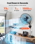 18" Wall Mount Fan Oscillating 3 Speed Industrial Garage Workshop. Fixed Price $76.99.