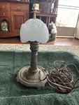 Original Vintage Bronze Sight Light Corp. Desk Table Lamp 1930S Essex Conn. Fixed Price $225.00.