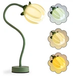 Onxe Tulip Desk Lamp - Rechargeable Color Dimmable Flower Night Light, 360 Be. Fixed Price $58.03.