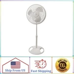 Lasko 16" Oscillating 3-SPEED Pedestal Fan, White, S16200. Fixed Price $26.69.