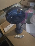 Honhey Portable Usb Rechargeable Handheld Fan Dark Blue Ventilation. Fixed Price $10.00.