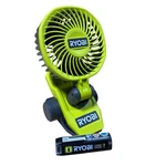 Ryobi Clamp Fan Kit W/ 2.0 Ah Usb Lithium Battery FVF51. Fixed Price $36.86.