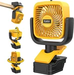 Ecarke 4" Fan Compatible With Dewalt 20V Battery 3-SPEED Cordless Clip-on. Fixed Price $43.19.