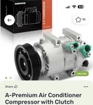 A-premium Air Conditioning Compressor With Clutch Kia And Hyundai Models. Fixed Price $131.00.