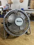 Massey Miniature Personal Metal Cage High Velocity Tilting Desk Fan Works!!. Fixed Price $17.49.