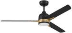 52" Craftmade Fuller Black/brass Indoor Led Wall Control Ceiling Fan. Fixed Price $381.50.
