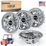 10L0L Golf Cart Ss Wheel Covers Hub Caps For Ezgo, Club Car, Yamaha - 8 Inch Sna. Fixed Price $52.99.