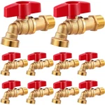 10 Pack Male Hose Bib 1/2" Mip X 3/4" Mht, 1/4 Turn Outdoor Brass Water .... Fixed Price $87.21.