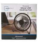 Mainstays Personal Metal Usb Desktop Fan 360 Degrees Up & Down Nib. Fixed Price $13.92.