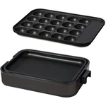 Yamazen YHA-W102(B) Hot Plate 2-WAY Takoyaki 20-HOLE Flat Black. Fixed Price $80.15.