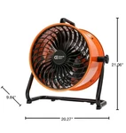Commercial Electric 16IN. 3-SPEED Turbo Drum Floor Fan. Fixed Price $83.99.