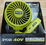 Ryobi 40V Battery Topper Fan - RY40CF01B (tool Only). Fixed Price $42.99.