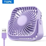 New Topk K52 Usb Mini Desk Fan Speed 360 Rotatable Cooling Fast Shipping. Fixed Price $14.99.