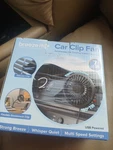 Breeze It Car/desk Clip Fan Usb Multi Speed Flexible Gooseneck Silicone Black. Fixed Price $13.87.