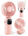Coldsky Portable Handheld Fan, 4000MAH Battery Operated With Led Nomal, Pink. Fixed Price $18.44.