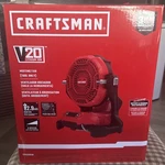 Craftsman 20V 3-SPEED Misting Fan CMCE003B-PROVIDES Cooling Anywhere Tool Only. Fixed Price $55.58.