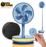 Venty Blue Portable Rechargeable Fan With Remote & Led Light. Fixed Price $64.00.