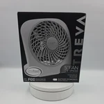 TREVA/O2COOL FD05805 Compact Fan, Speeds, 5" Blade Dia., Cordless. Fixed Price $19.99.