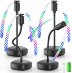 Edvision 4 Pack Food Table Fan, 2000MAH Usb Powered Rechargeable Porta. Fixed Price $50.99.