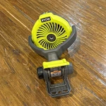 Ryobi Usb Lithium Cordless Misting Clamp Fan Kit W/ 2AH Battery. Fixed Price $35.88.