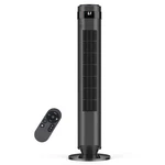 Tower Fan 28DB Quiet Portable Bladeless Oscillating 12H Timer Remote Black Led. Fixed Price $59.99.