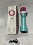 Hqhqq ZERO9 Portable Bladeless Fan Rechargeable Handheld Usb Teal Pink. Fixed Price $19.99.