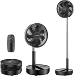 Tripole Portable Standing Fan, 8000MAH Rechargeable Oscillating With Remote,. Fixed Price $34.32.