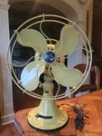 Antique Emerson 12" Desk Fan, 3SPEED Oscillating, Beautifully Restored, #73646AK. Fixed Price $475.00.