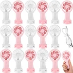 24 Pack Mini Powerful Handheld Fan Bulk 3 Speed Usb Rechargeable Small Desk F.... Fixed Price $88.83.