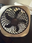 O2 Cool FD05004 Battery Desk Fan Adjustable Tilt White Black Plastic. Fixed Price $11.99.