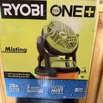 Ryobi PMF01K Bucket Top Misting Fan Kit. Fixed Price $75.00.