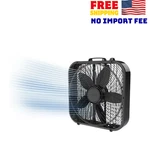 Lasko 20" Cool Colors Box Fan With Weather-resistant Motor, 3 Speeds, Black. Fixed Price $20.50.