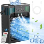 Serantzon Portable Air Conditioners, 4-IN-1 Evaporative Cooler With Black. Fixed Price $111.98.