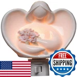 Appletree Design Angels Flowers Plug Night Light 5-3/4-INCH Tall 33240. Fixed Price $27.84.