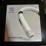 Blaux Wearable Neck Fan White Adjustable Rechargeable 3 Speeds Nano-silver. Fixed Price $14.00.