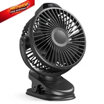 Koonie Portable Clip Fan, Rechargeable Battery Small, Black. Fixed Price $23.17.