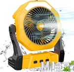 Ausic Portable Misting Fan, 8-INCH Cooling Fans, 10000MAH, Yellow. Fixed Price $53.83.