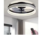 Ltemziiy 20 In. Indoor Black Low Profile Led Caged Ceiling Fans. Fixed Price $69.00.