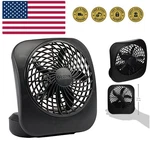 Treva 5 Inch Battery Powered Fan Portable Desk 2 Cooling Speeds With Comp.... Fixed Price $26.99.