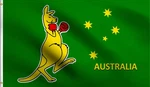 Dmse Boxing Kangaroo Australian Flag 3X5FT Foot 100% Polyester 100D. Fixed Price $23.03.