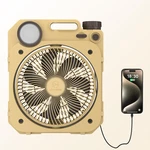 20000MAH Battery Operated Fan, Portable Rechargeable Camping With Led Lanter. Fixed Price $94.99.