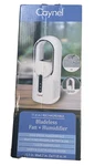 Caynel Portable Desktop Fan 11.8" Bladeless 3 Speed Battery And Usb Amb Light. Fixed Price $24.75.