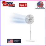 Lasko Cyclone 18" 3-SPEED Adjustable Oscillating Pedestal Fan, White, S18931. Fixed Price $45.50.