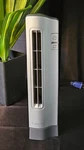 Lasko Air Ultra Slim 2-SPEED Oscillating Tabletop Fan, Gray Great Condition. Fixed Price $25.00.