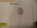 Amazon Basics, 16" Oscilating Standing Pedestal Fan 81907902822, B07BNGPWT4. Fixed Price $44.98.